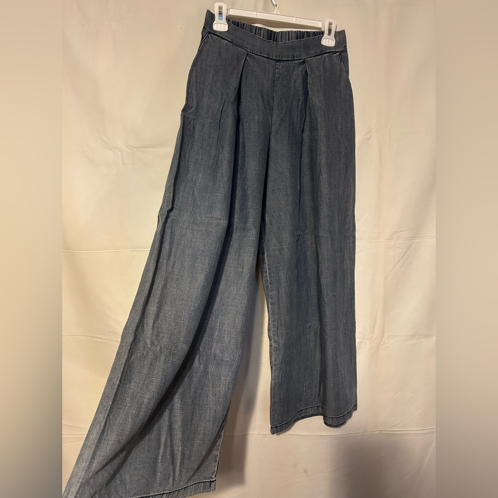 Wide Leg Denim Pants - Picture 5 of 6